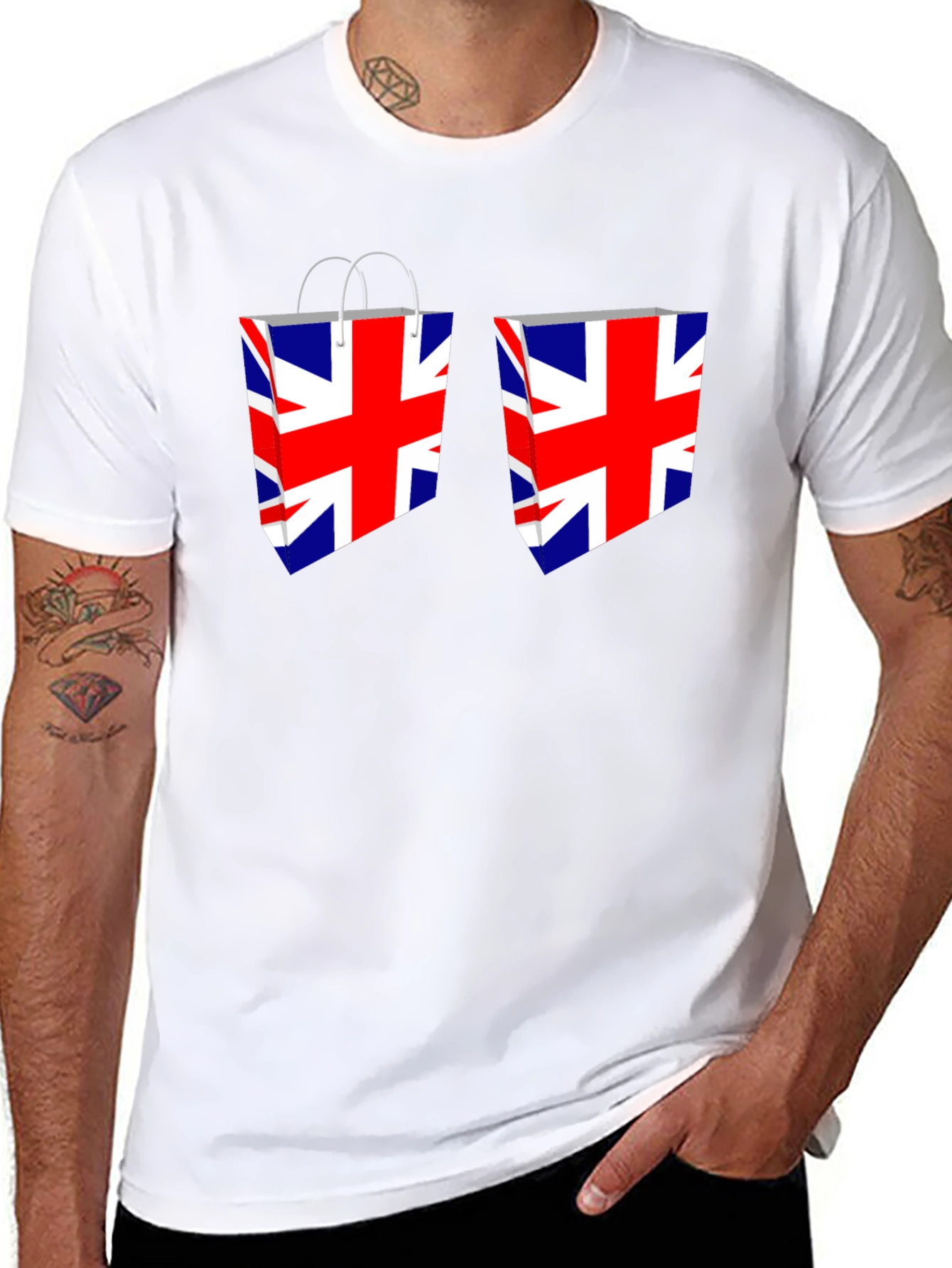 Union Jack Shopping Bags T-Shirt