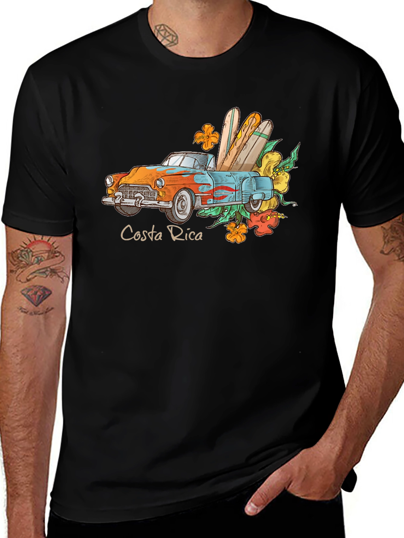Costa Rica Car & Surf T-Shirt