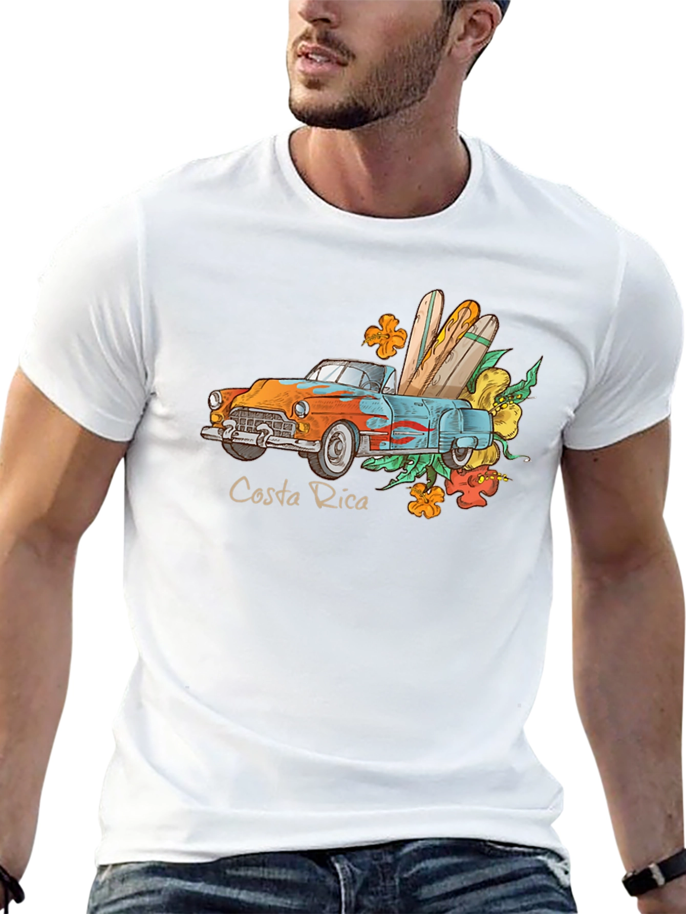 Costa Rica Car & Surf T-Shirt