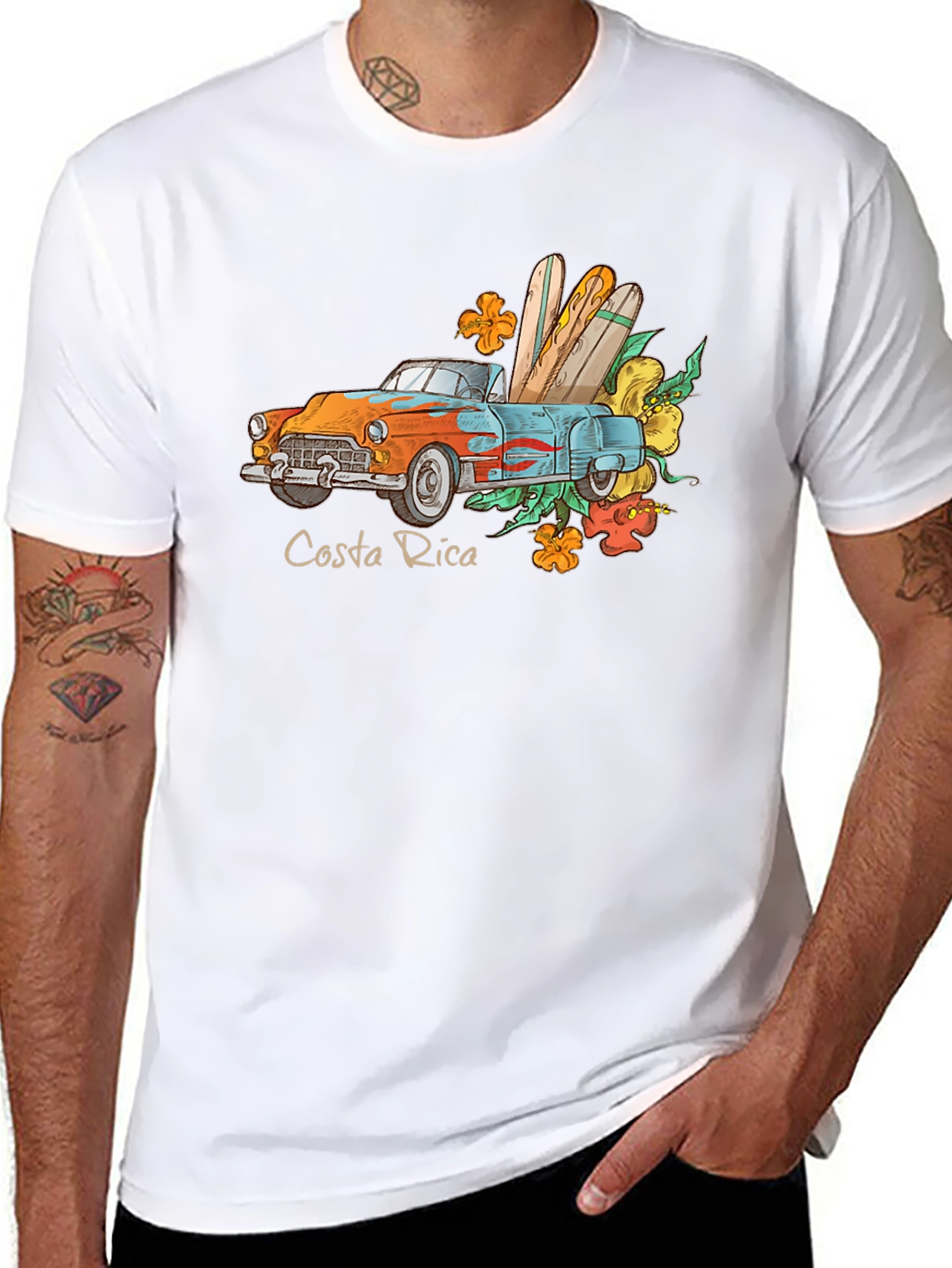Costa Rica Car & Surf T-Shirt