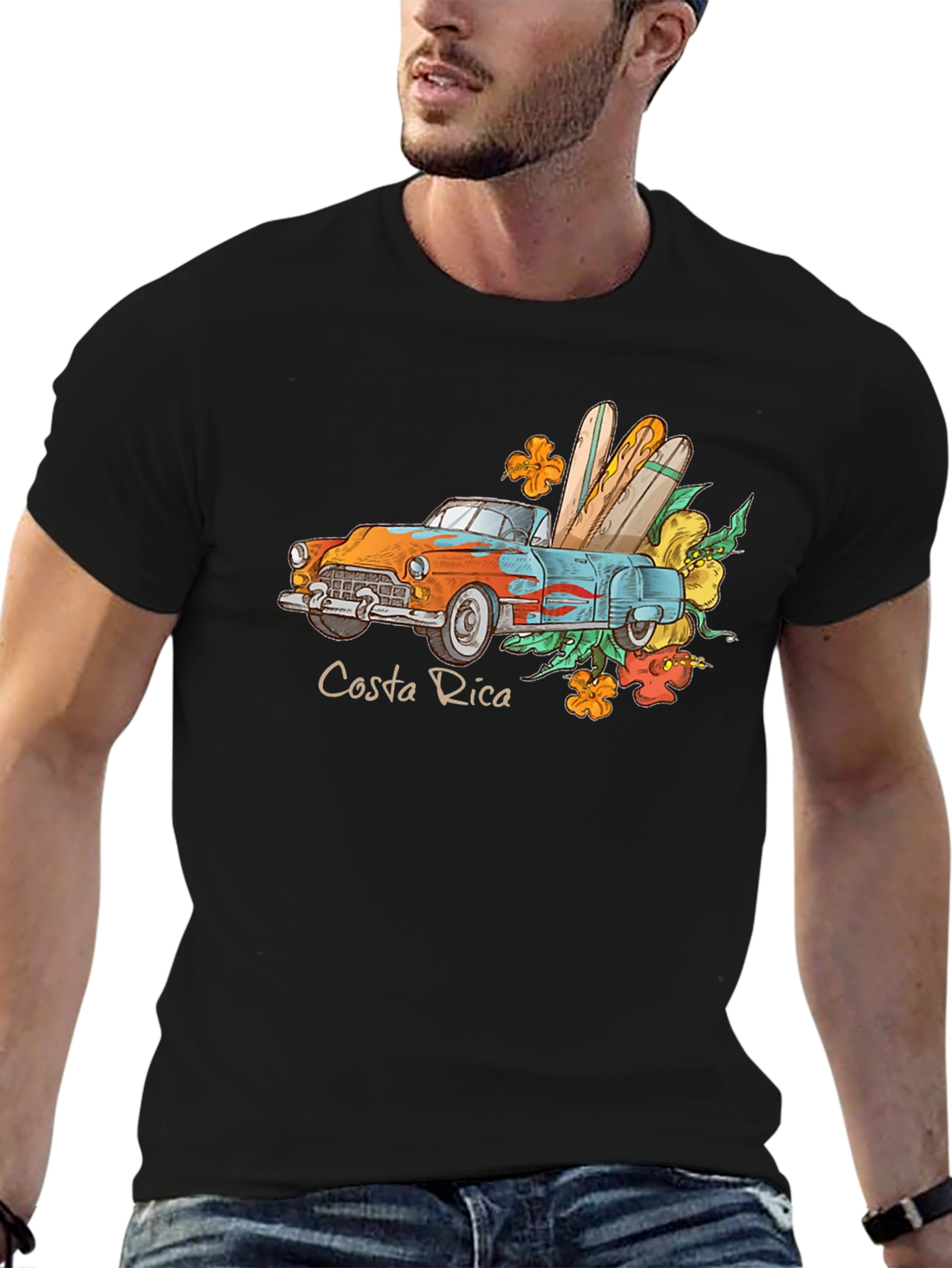 Costa Rica Car & Surf T-Shirt