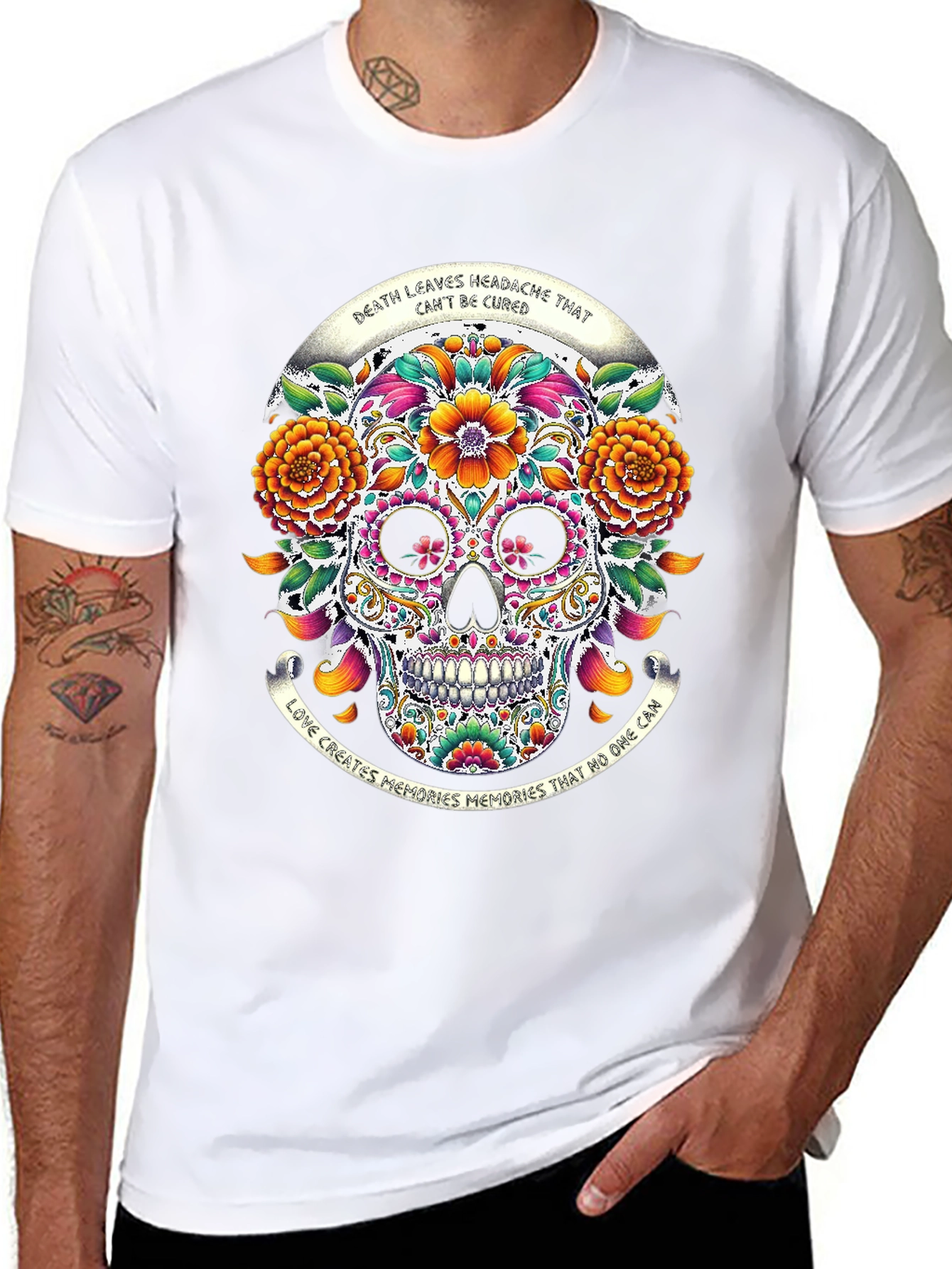 Sugar Skull Graphic T-Shirt