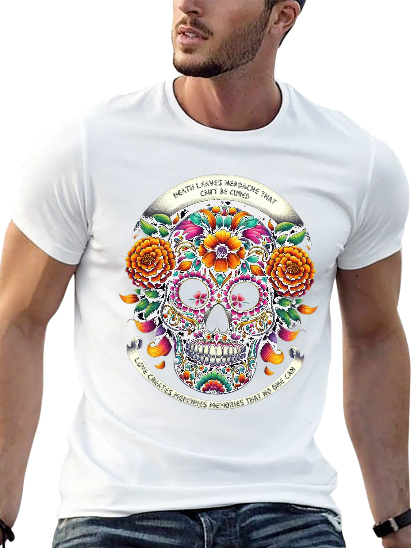 Sugar Skull Graphic T-Shirt