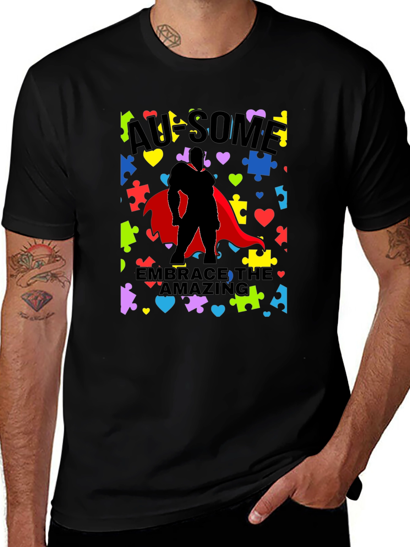 Awesome Superhero Autism Awareness T-Shirt