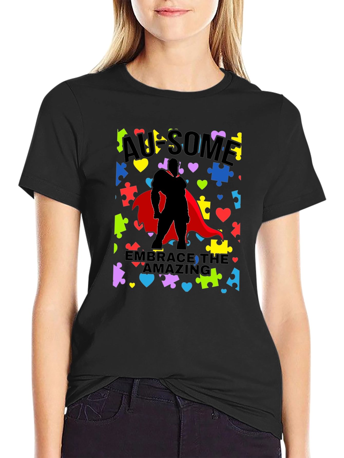 Awesome Superhero Autism Awareness T-Shirt
