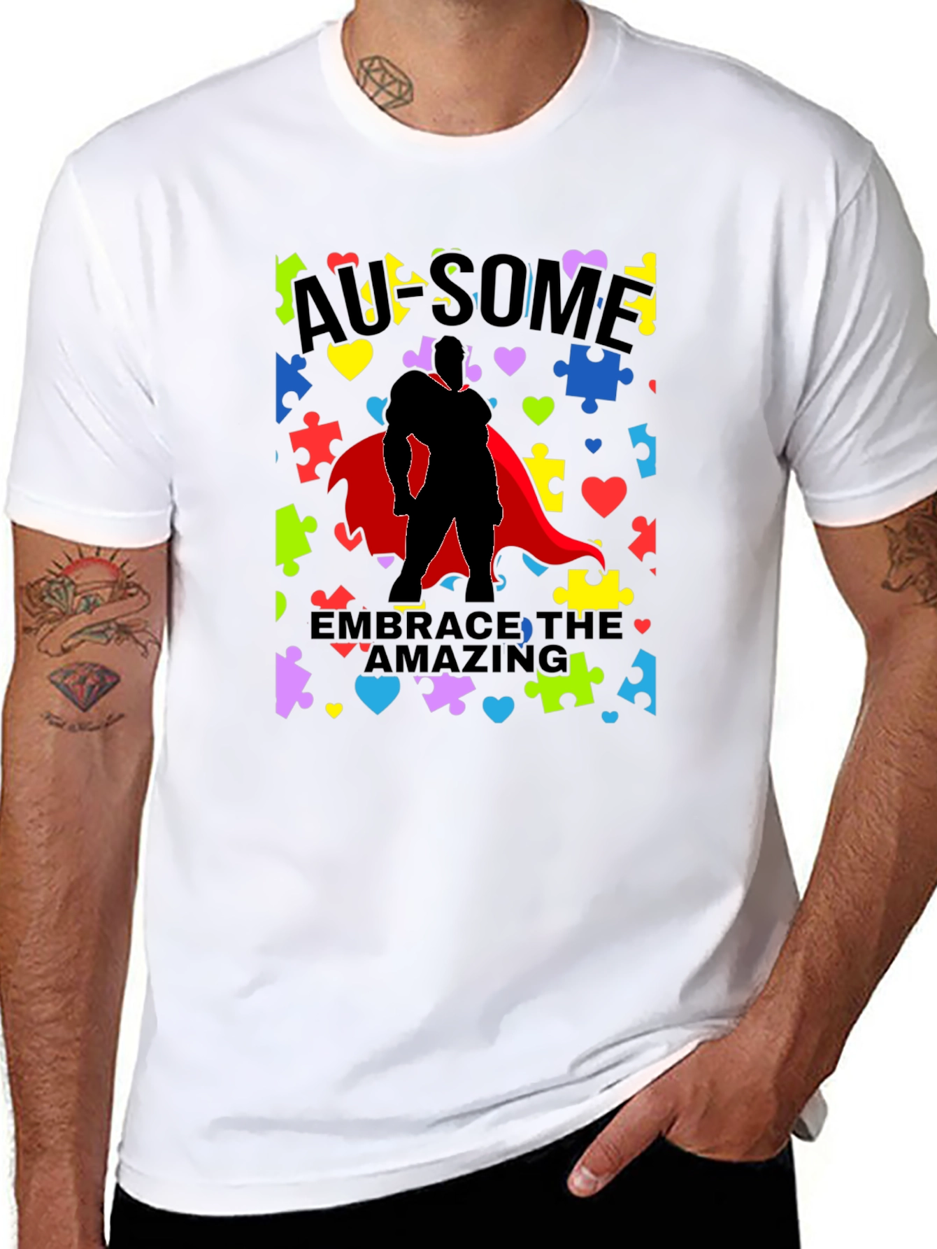 Awesome Superhero Autism Awareness T-Shirt