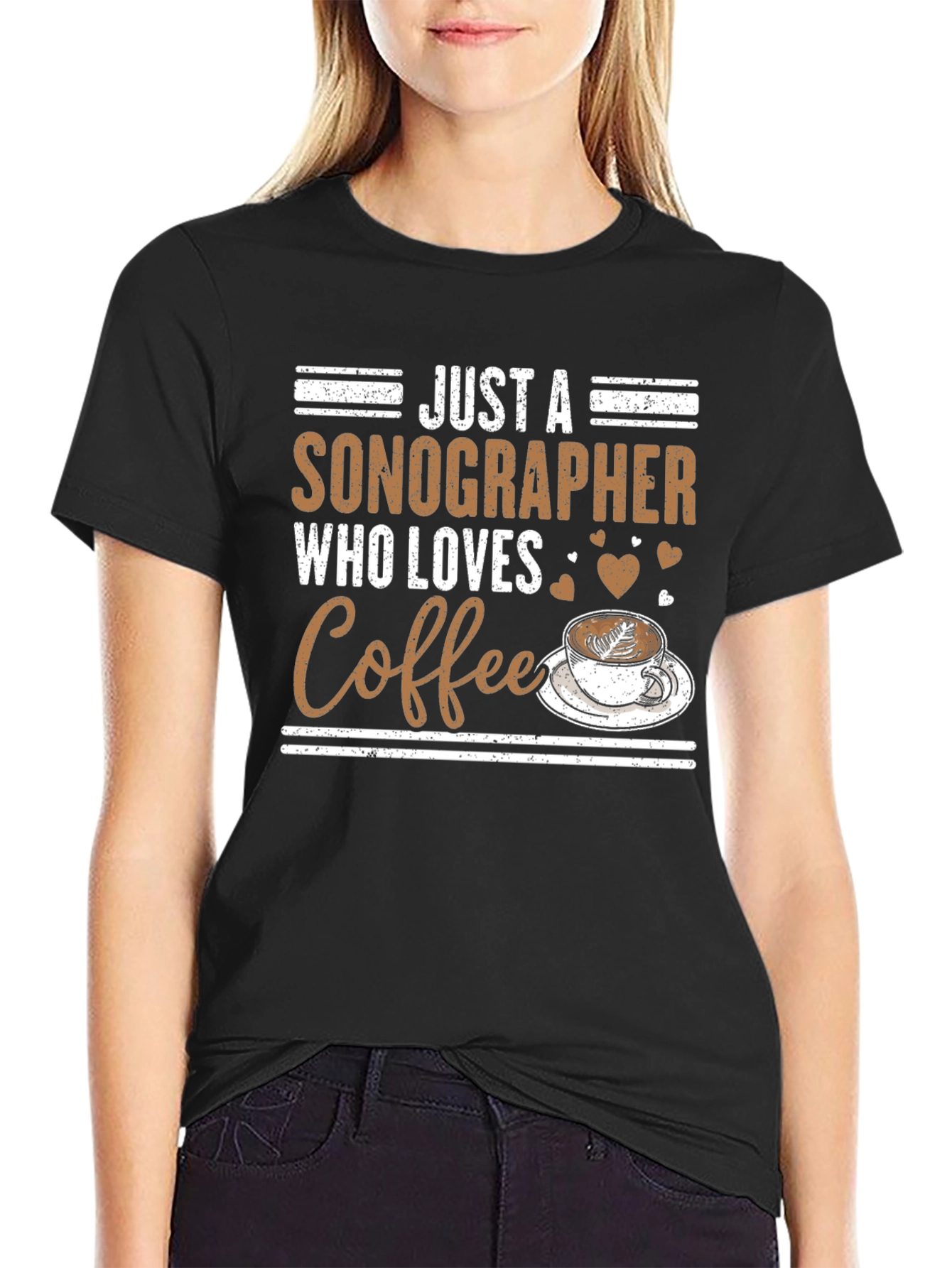 Sonographer Coffee Lover Graphic Tee
