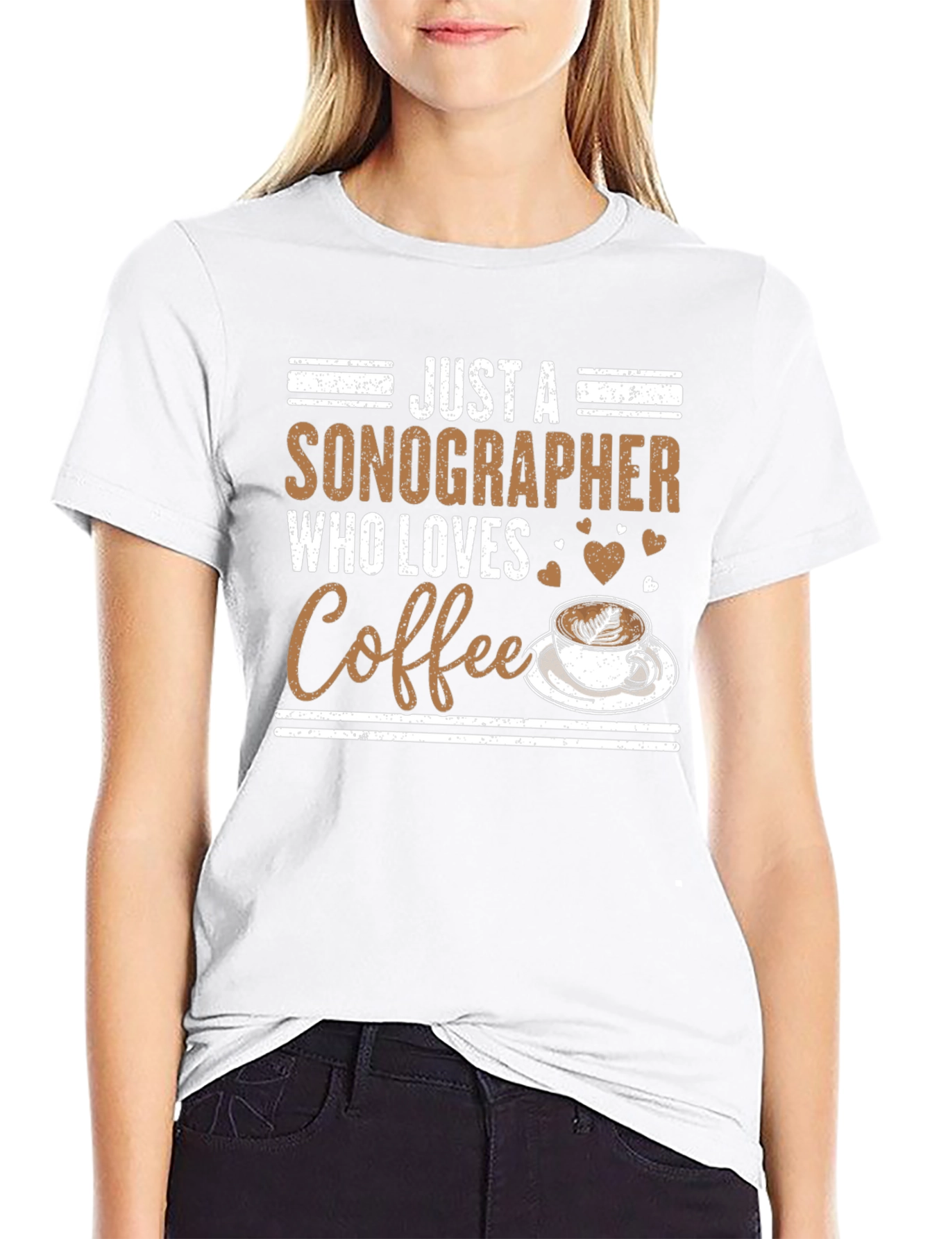 Sonographer Coffee Lover Graphic Tee