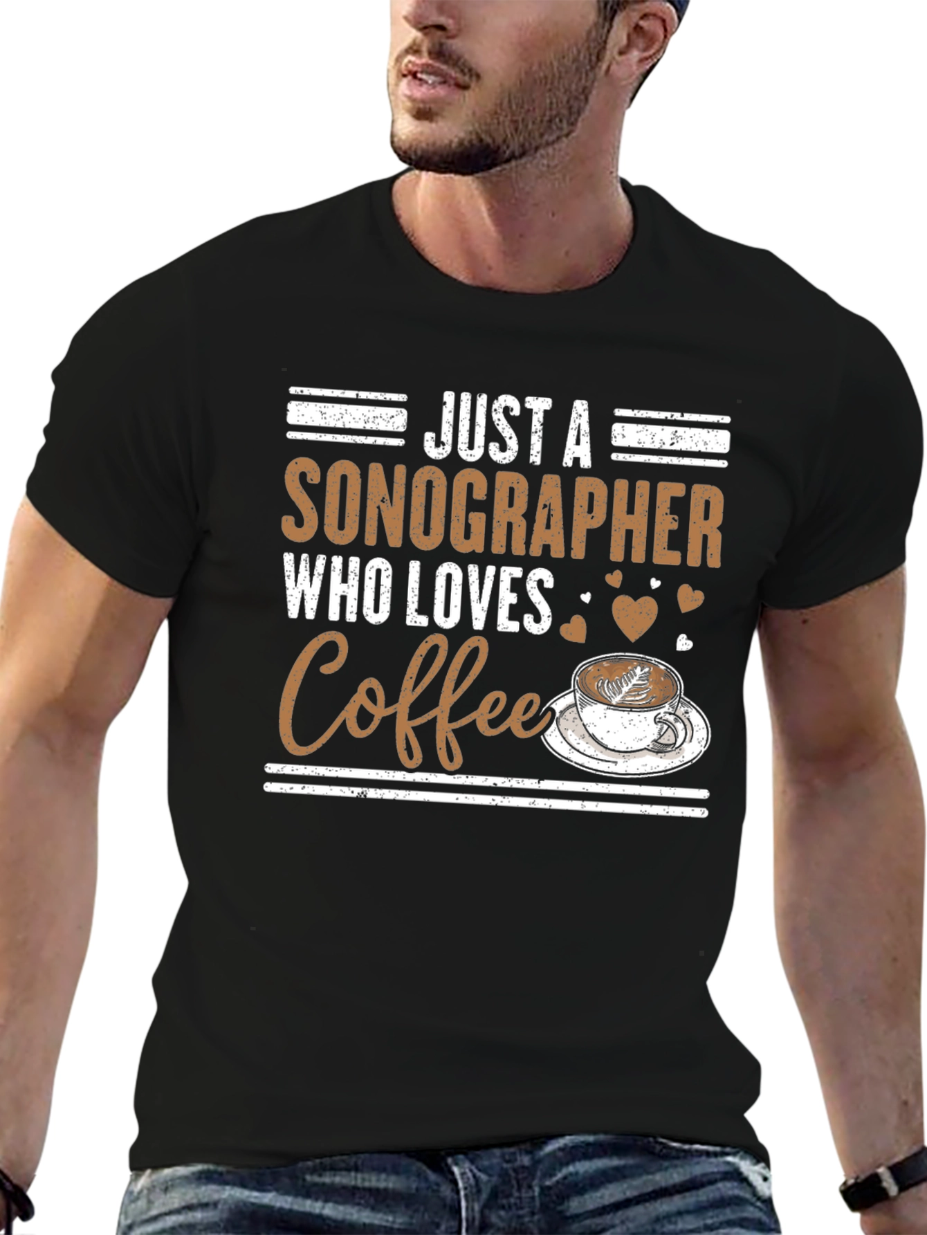 Sonographer Coffee Lover Graphic Tee