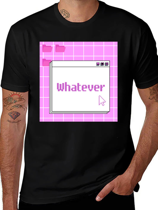 Aesthetic Vaporwave Whatever Pixel Art T-Shirt