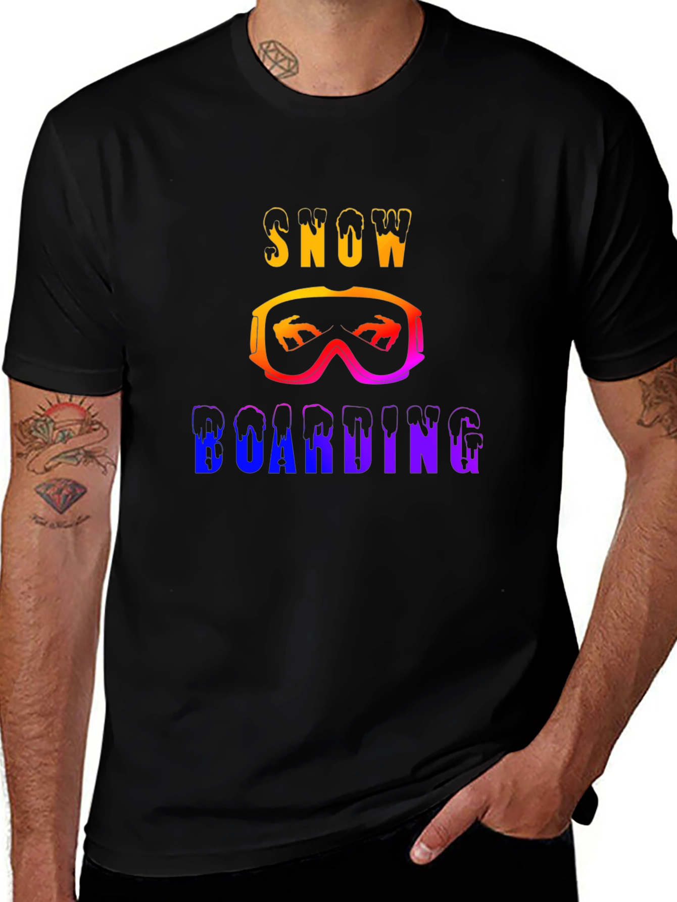 Snowboarding Graphic T-Shirt - Unique Design