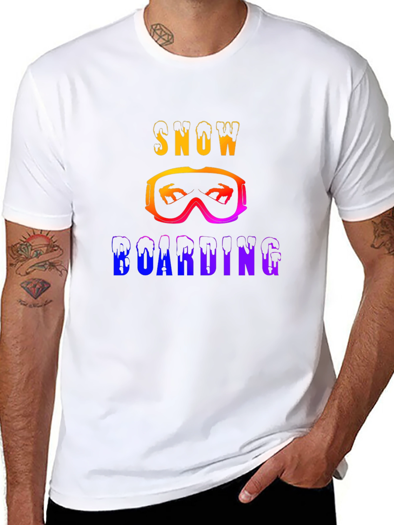 Snowboarding Graphic T-Shirt - Unique Design