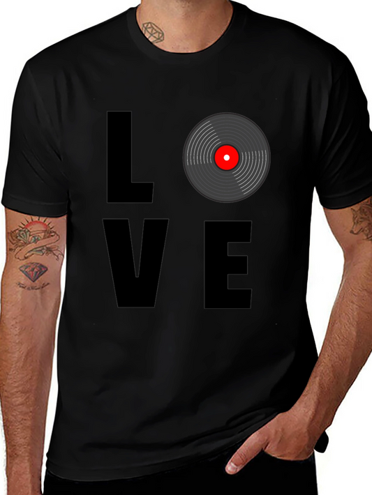 Vinyl Record Love T-Shirt - Music Lover Tee
