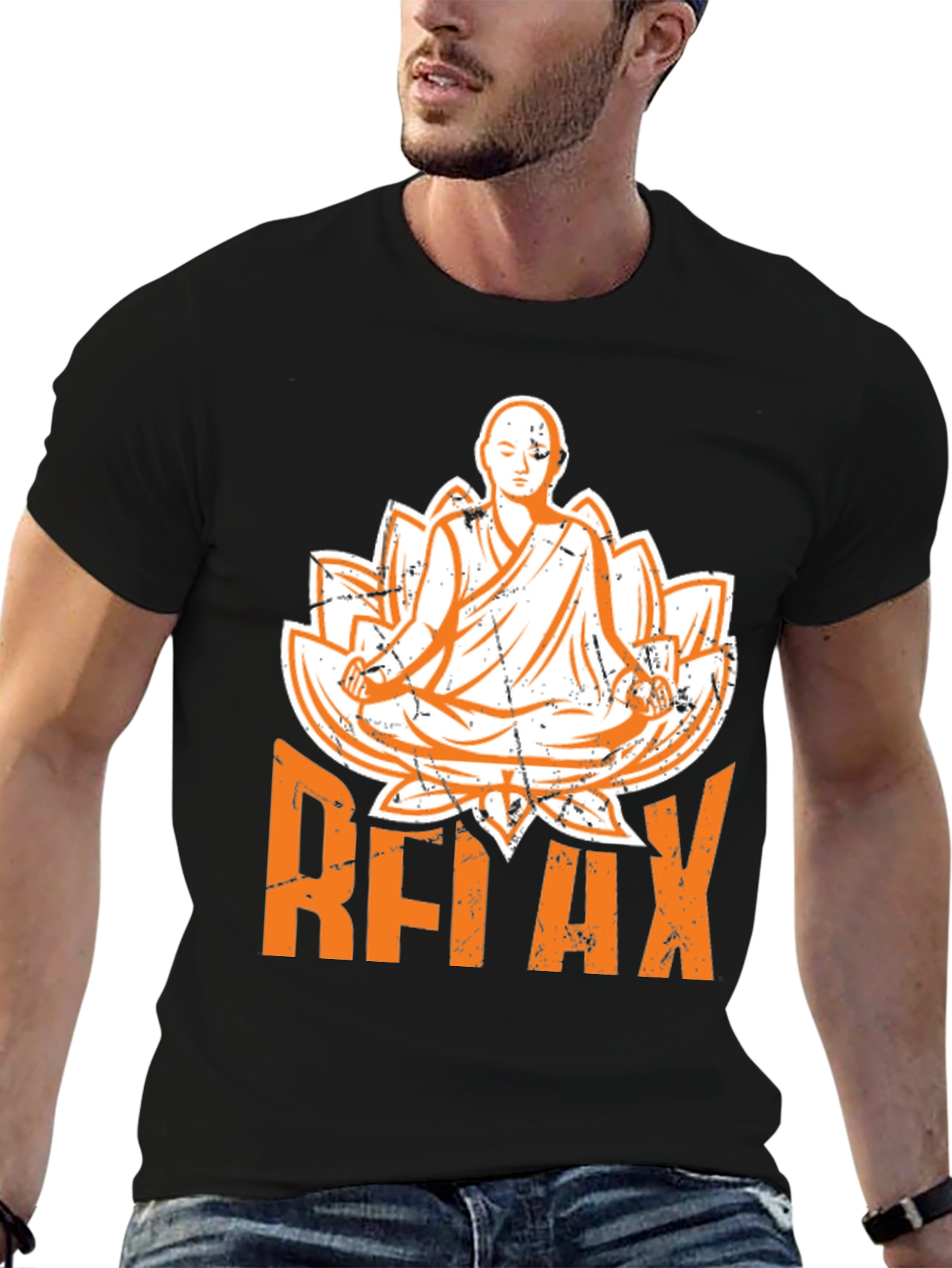 Relax T-Shirt: Buddha Meditation Tee for Men