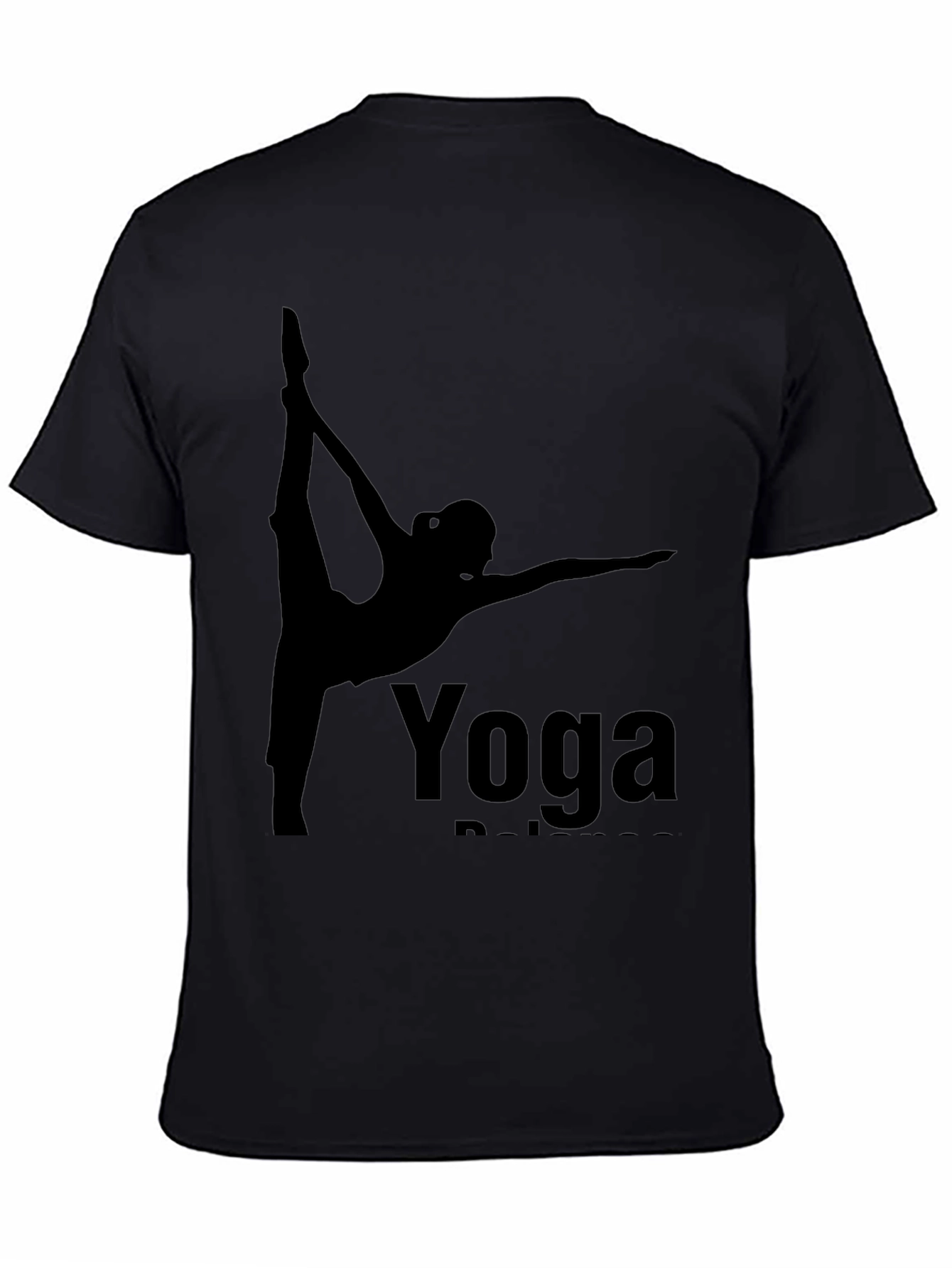 Yoga Balance Black T-Shirt