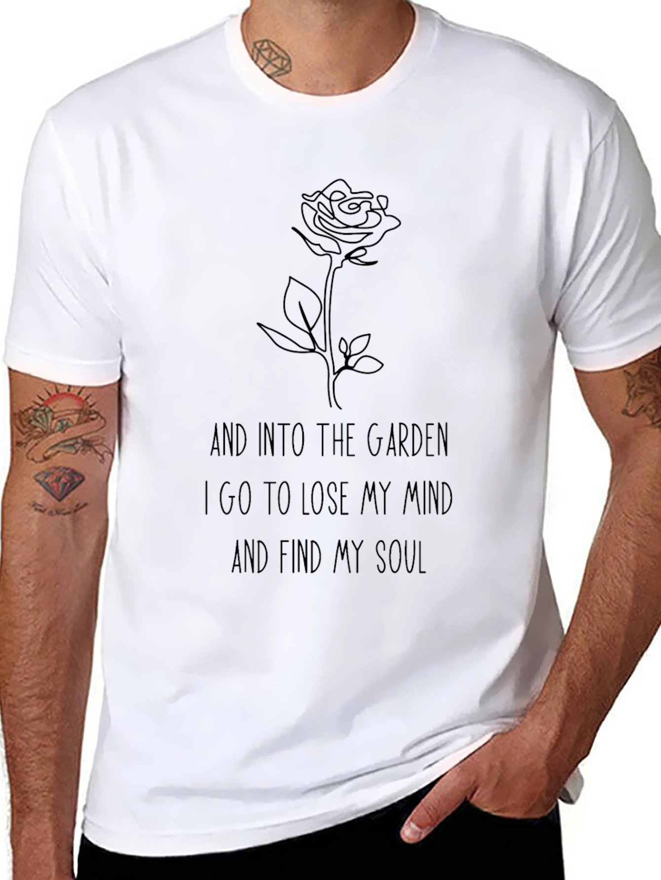 And Into The Garden Rose Graphic T-Shirt