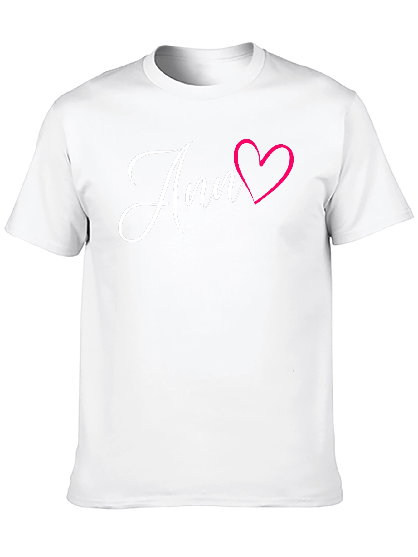 Ann Heart Tee - Love Graphic Novelty Shirt