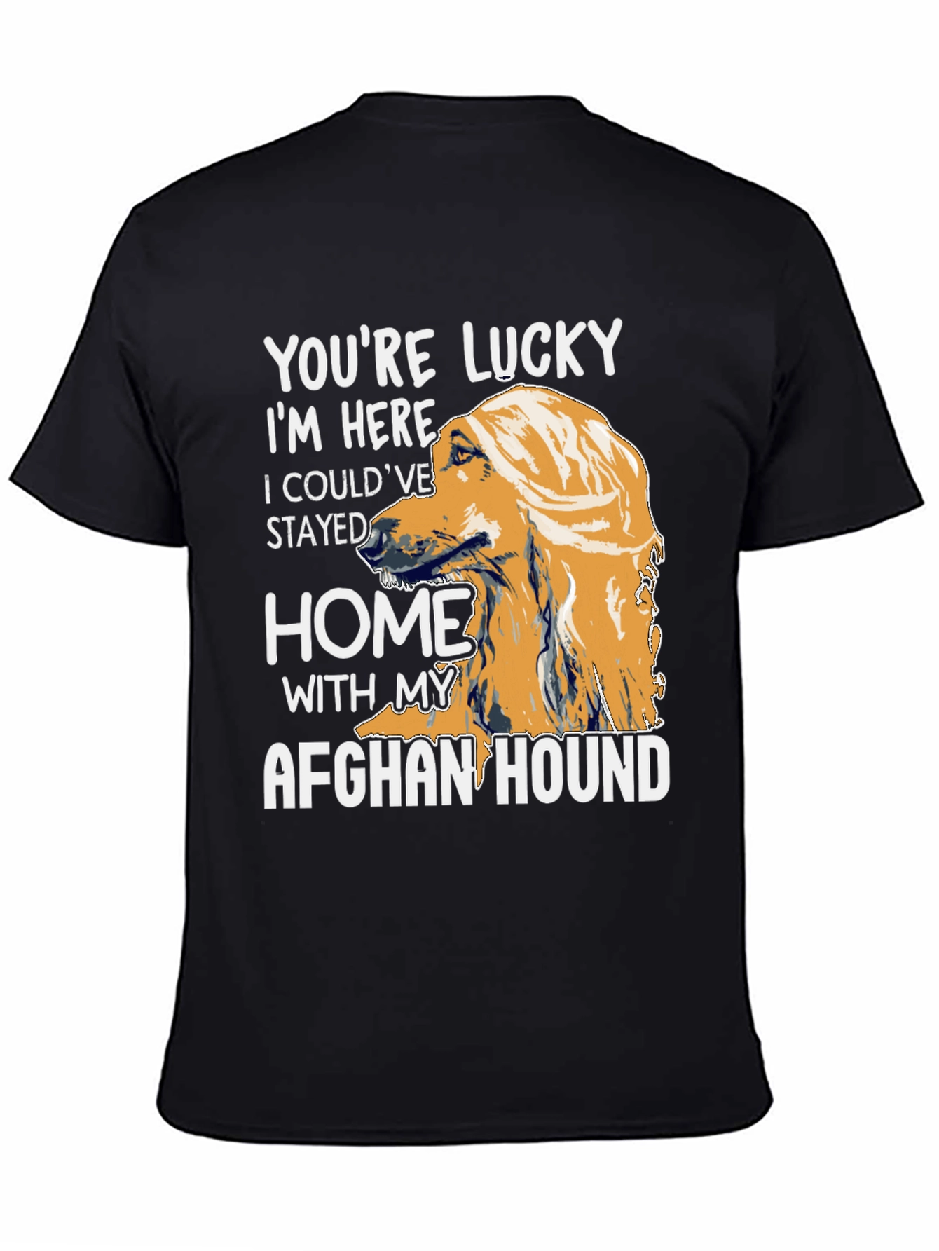 Lucky Afghan Hound T-Shirt