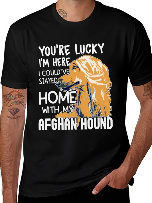 Lucky Afghan Hound T-Shirt