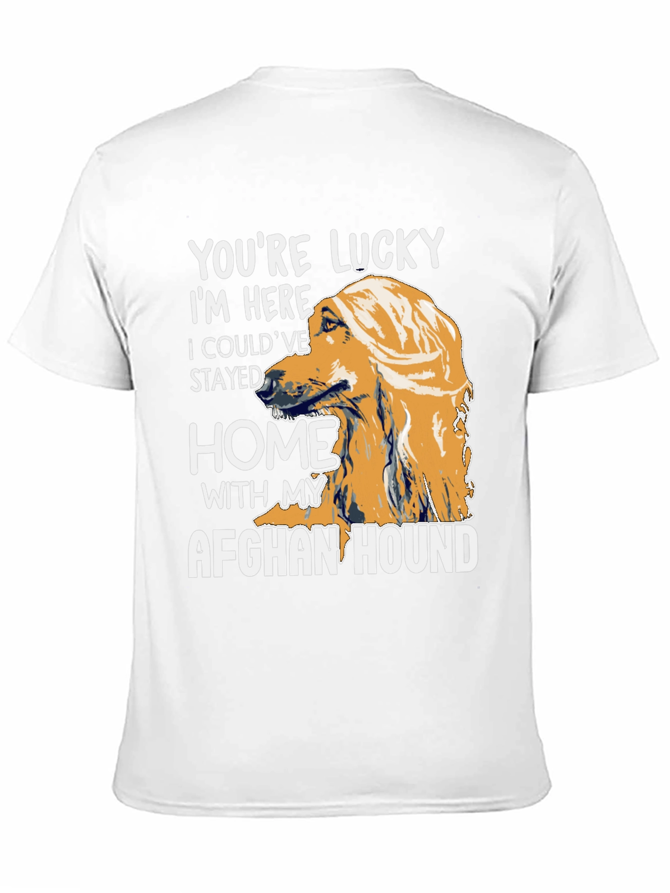 Lucky Afghan Hound T-Shirt
