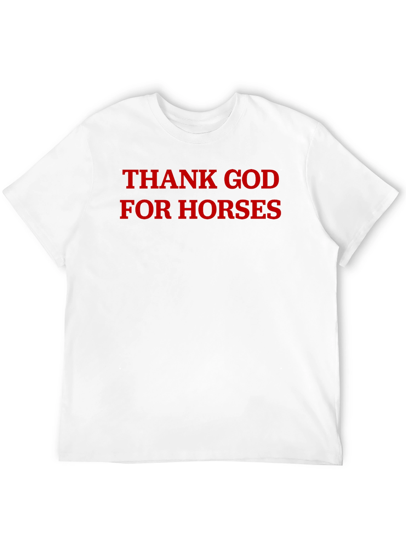 Thank God For Horses Black T-Shirt