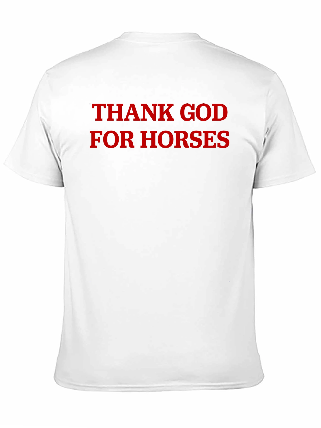 Thank God For Horses Black T-Shirt