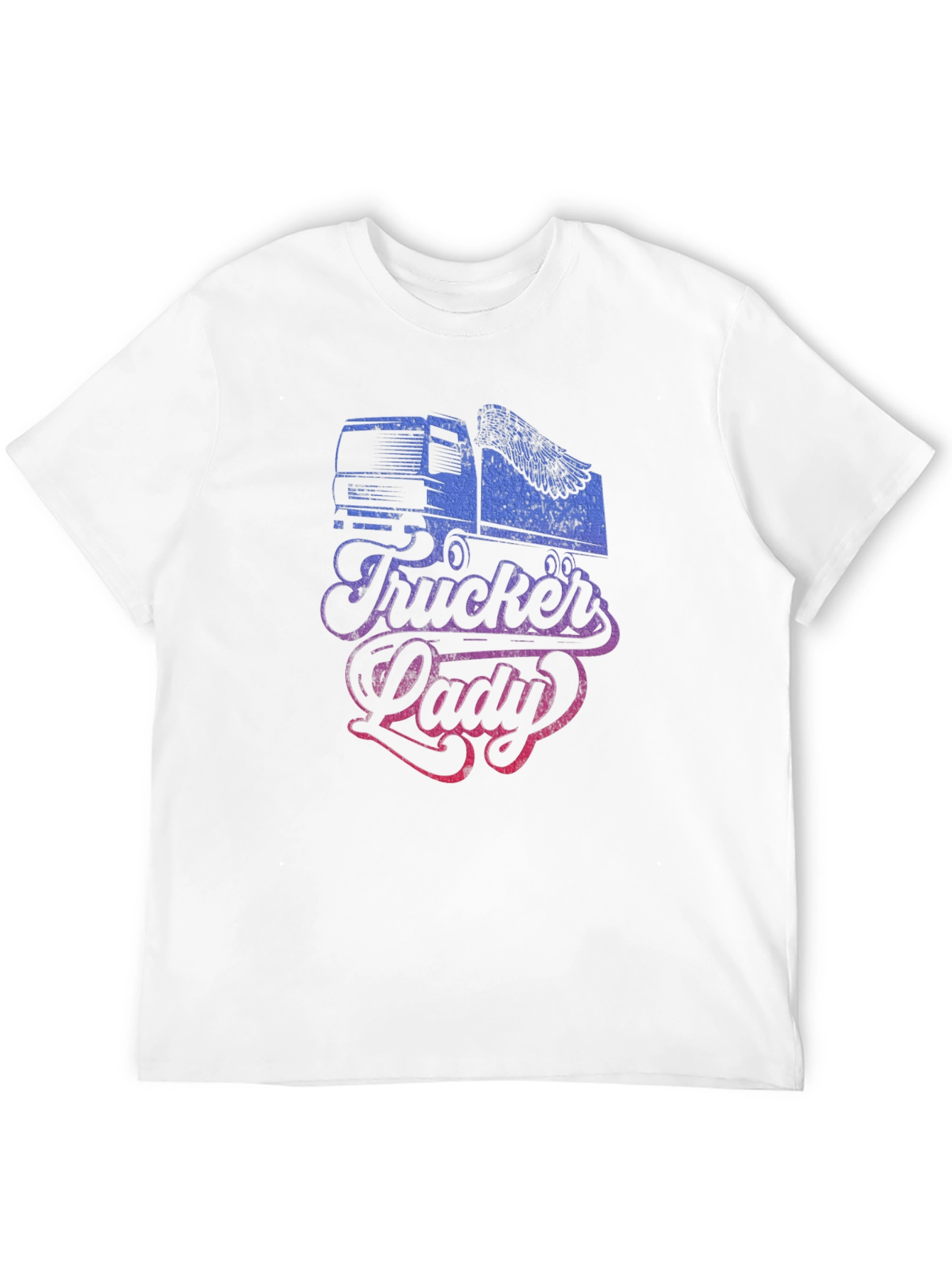 Trucker Lady Graphic Tee - Stylish Comfort