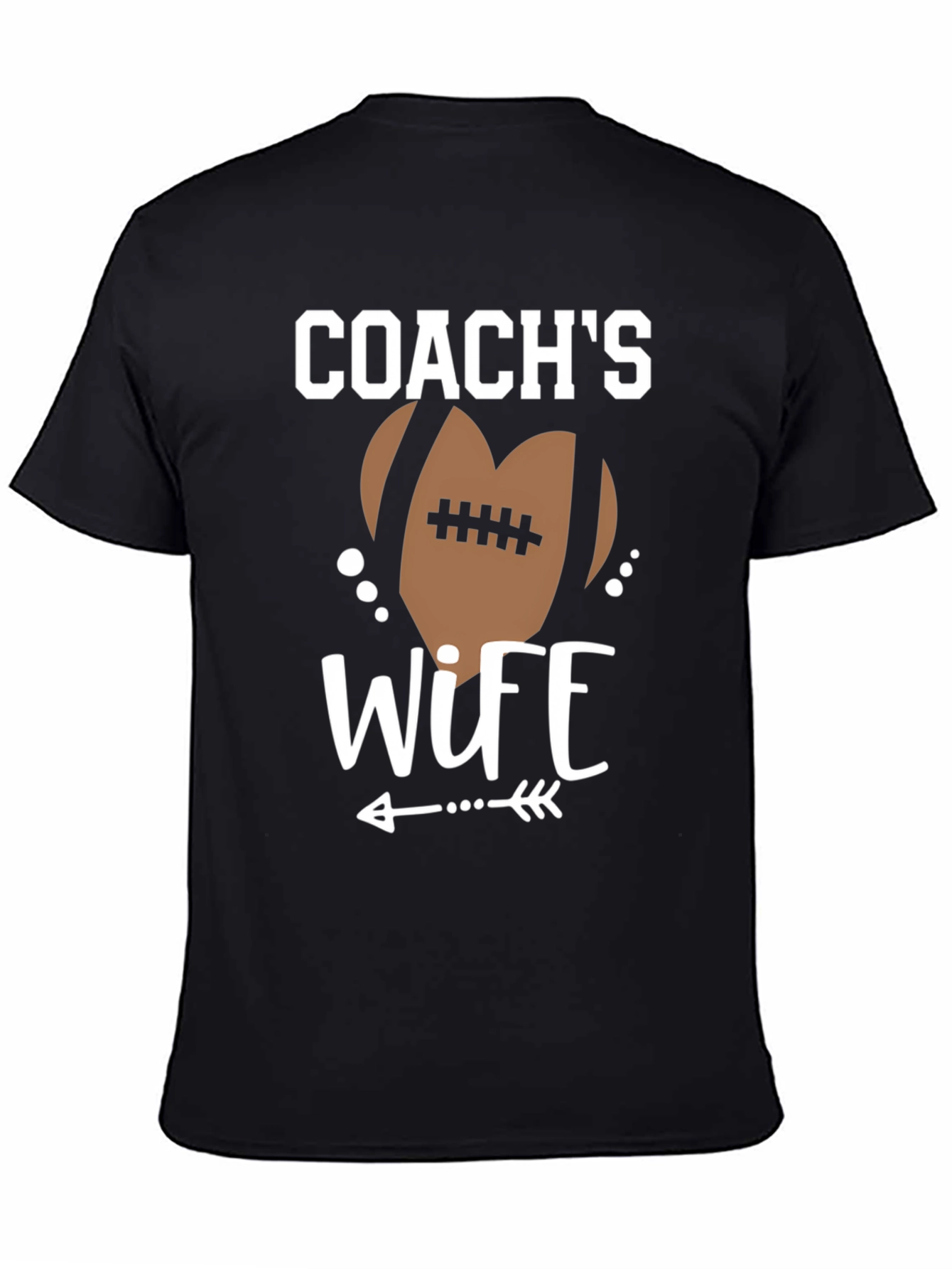 Coachs Wife Football Graphic T-Shirt