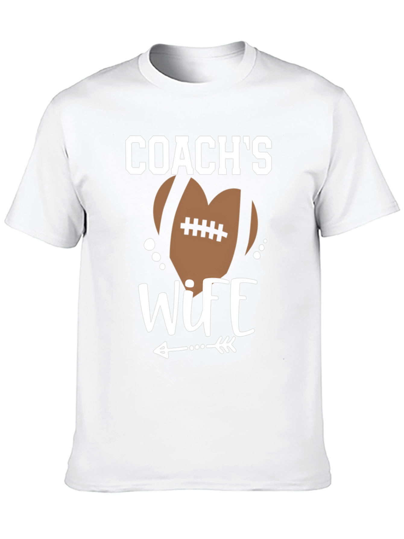 Coachs Wife Football Graphic T-Shirt