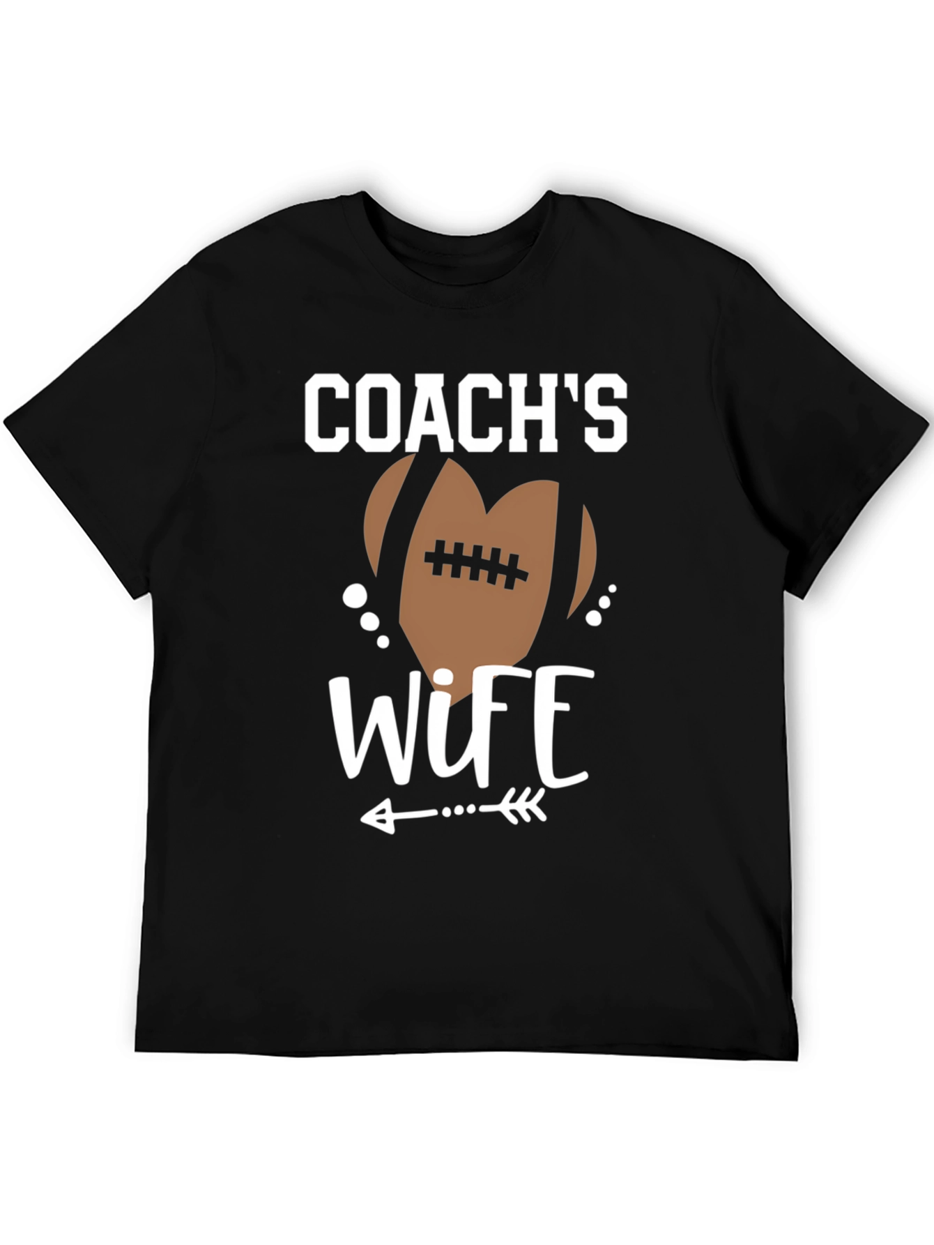 Coachs Wife Football Graphic T-Shirt