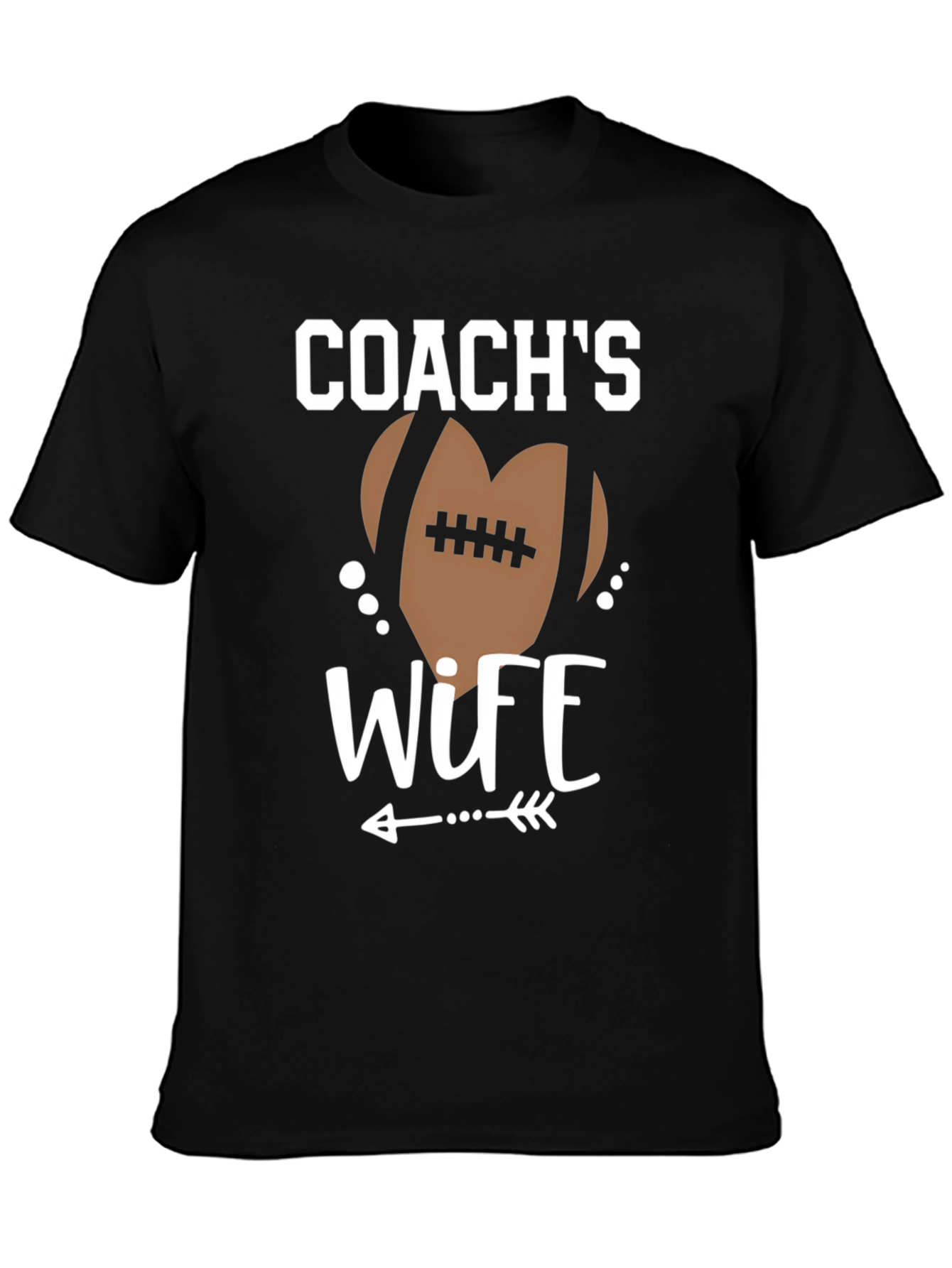 Coachs Wife Football Graphic T-Shirt