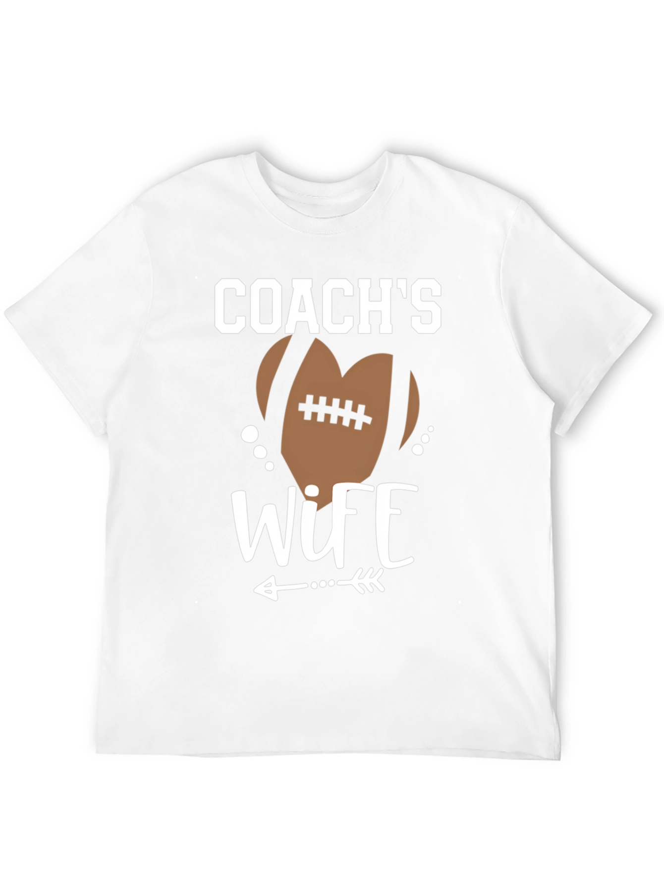 Coachs Wife Football Graphic T-Shirt
