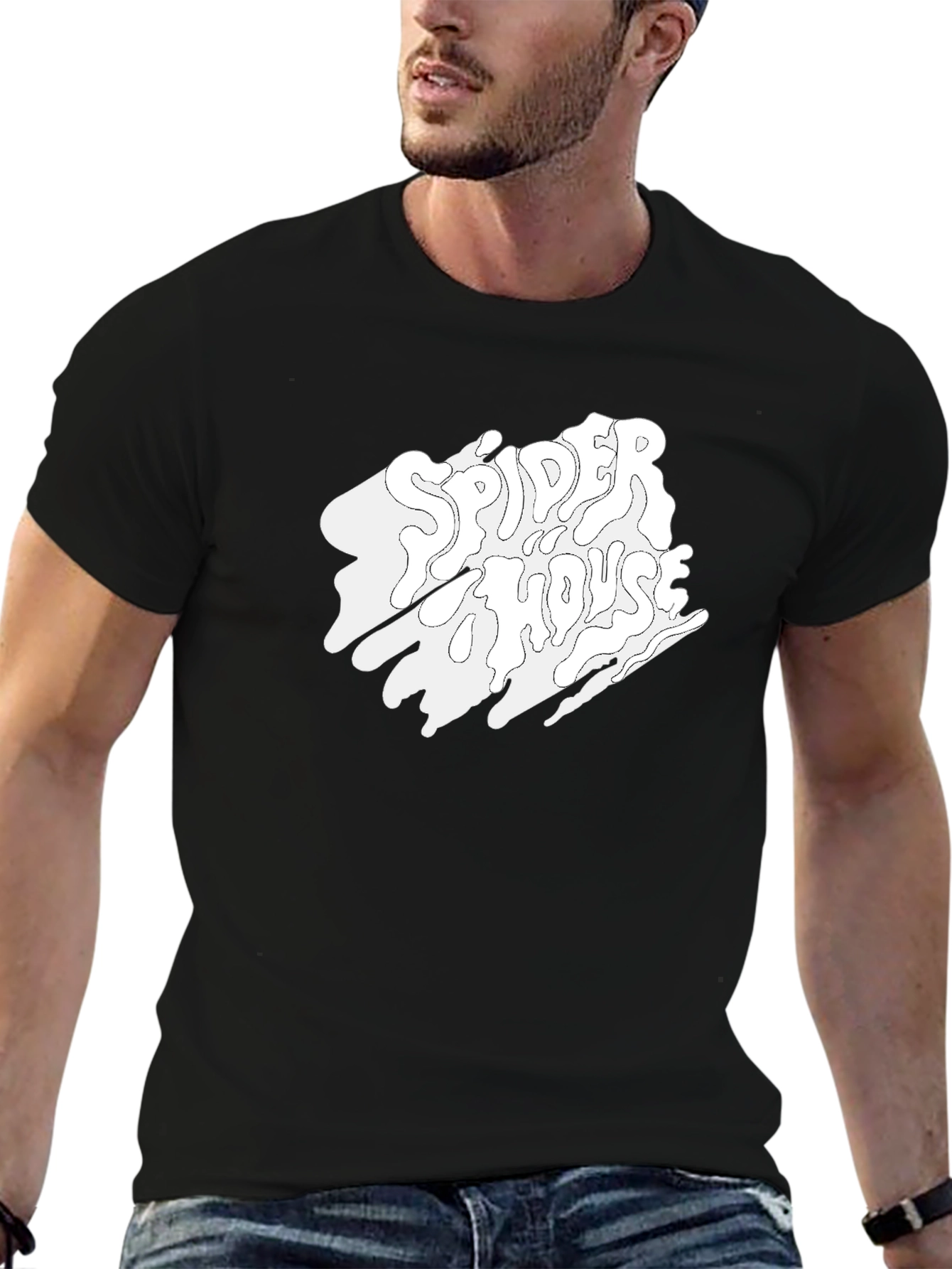 Spider House T-Shirt - Black Cotton Tee