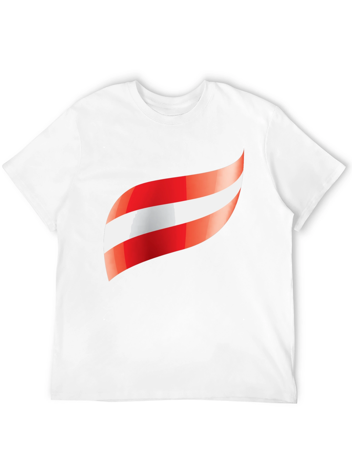 Austria Flag Graphic Black T-Shirt