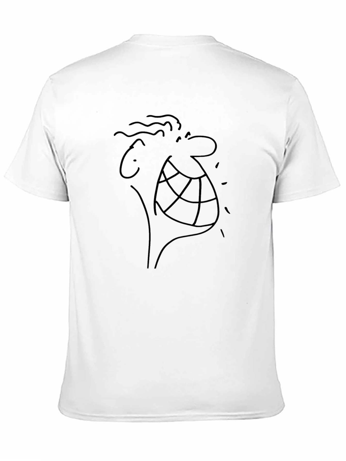 Cartoon Face Black T-Shirt - Unique Graphic Tee