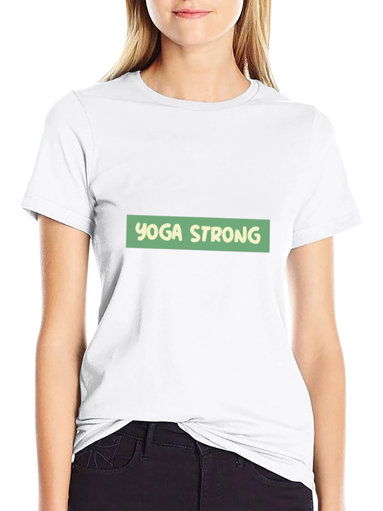 Yoga Strong Black T-Shirt