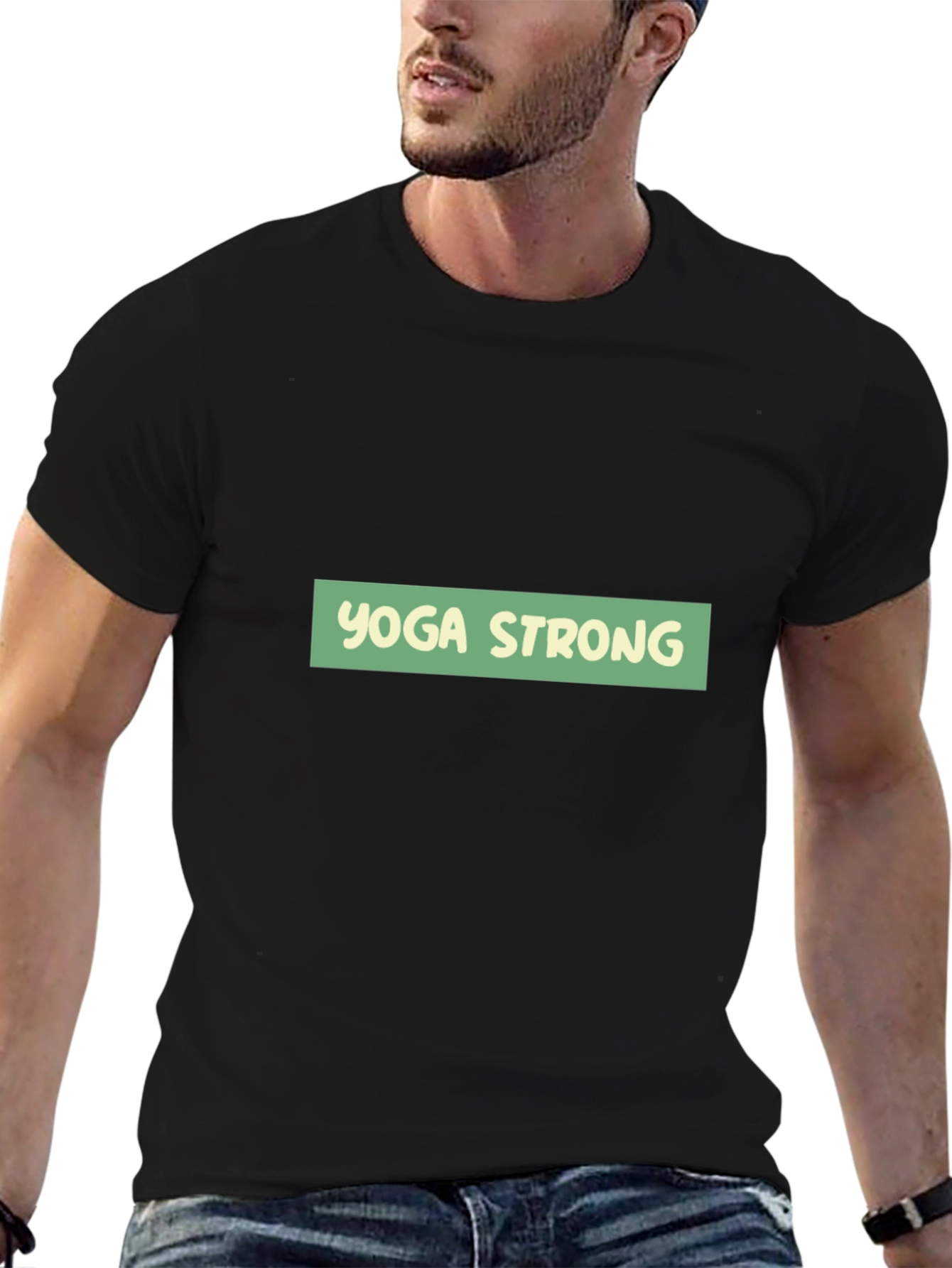 Yoga Strong Black T-Shirt