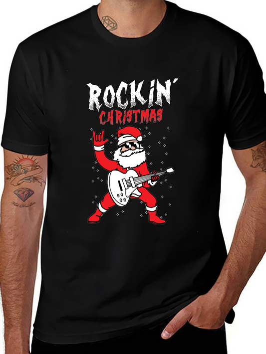 Rockin Christmas Santa T-Shirt