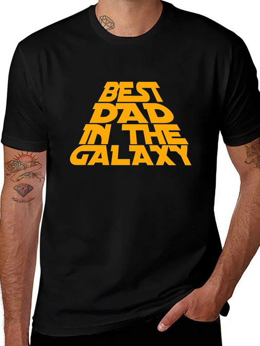 Best Dad in the Galaxy Black T-Shirt - Fathers Day Gift