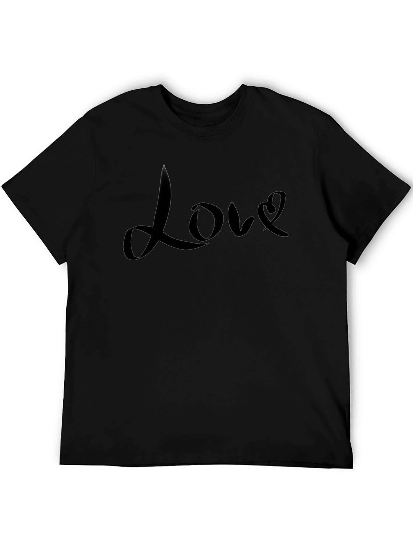 Love Graphic Black T-Shirt - Stylish Casual Wear