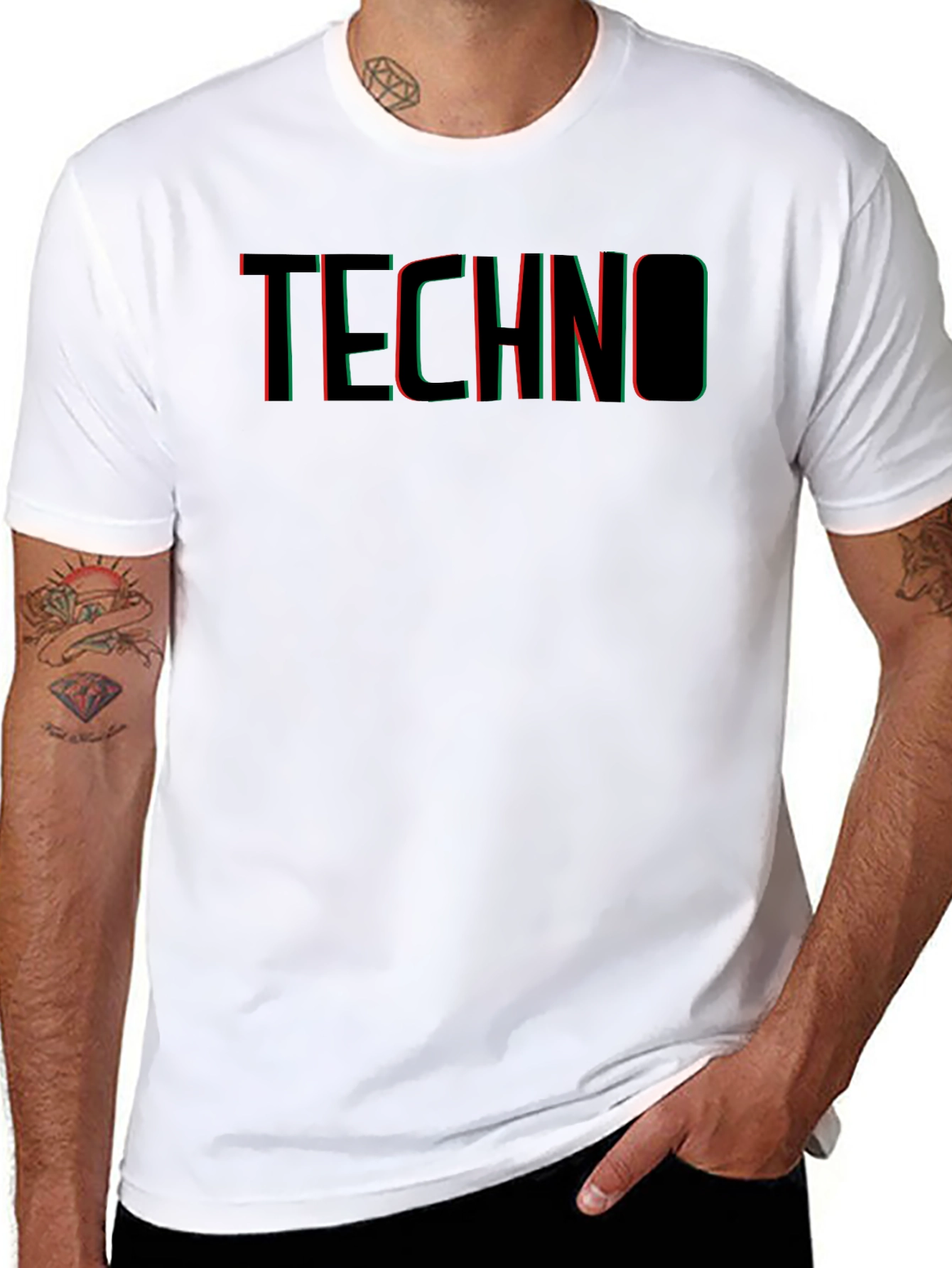 Techno Graphic Tee - Unique Design