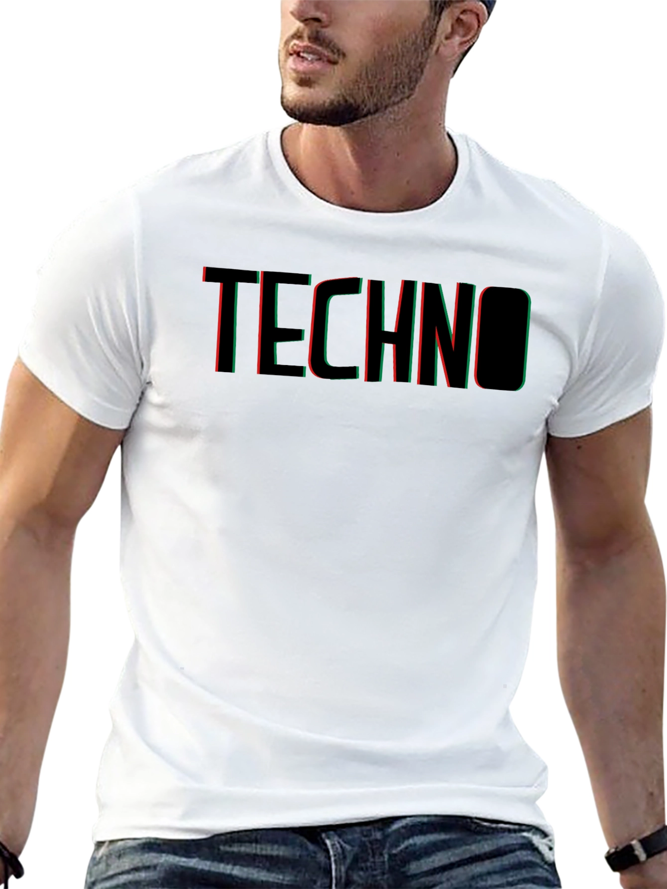 Techno Graphic Tee - Unique Design