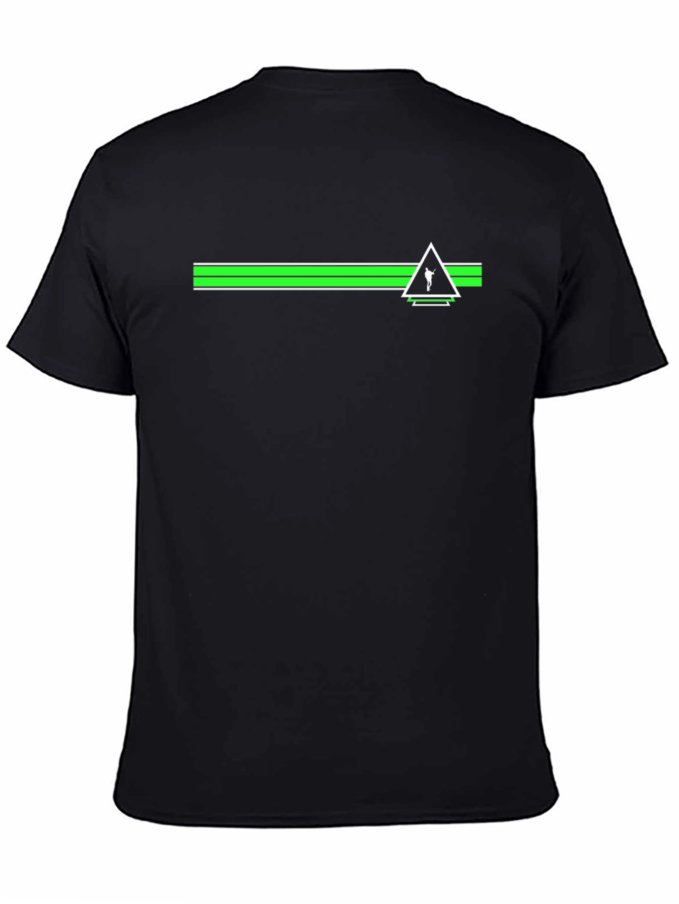 Geometric Graphic Tee - Black Casual Shirt