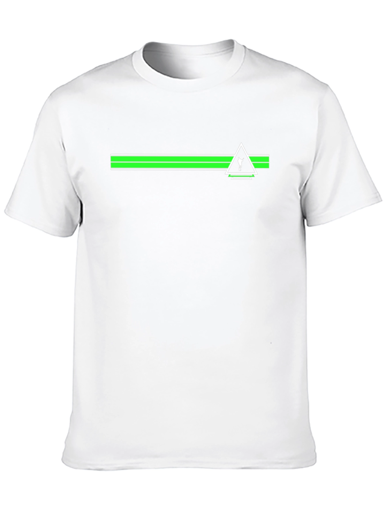 Geometric Graphic Tee - Black Casual Shirt