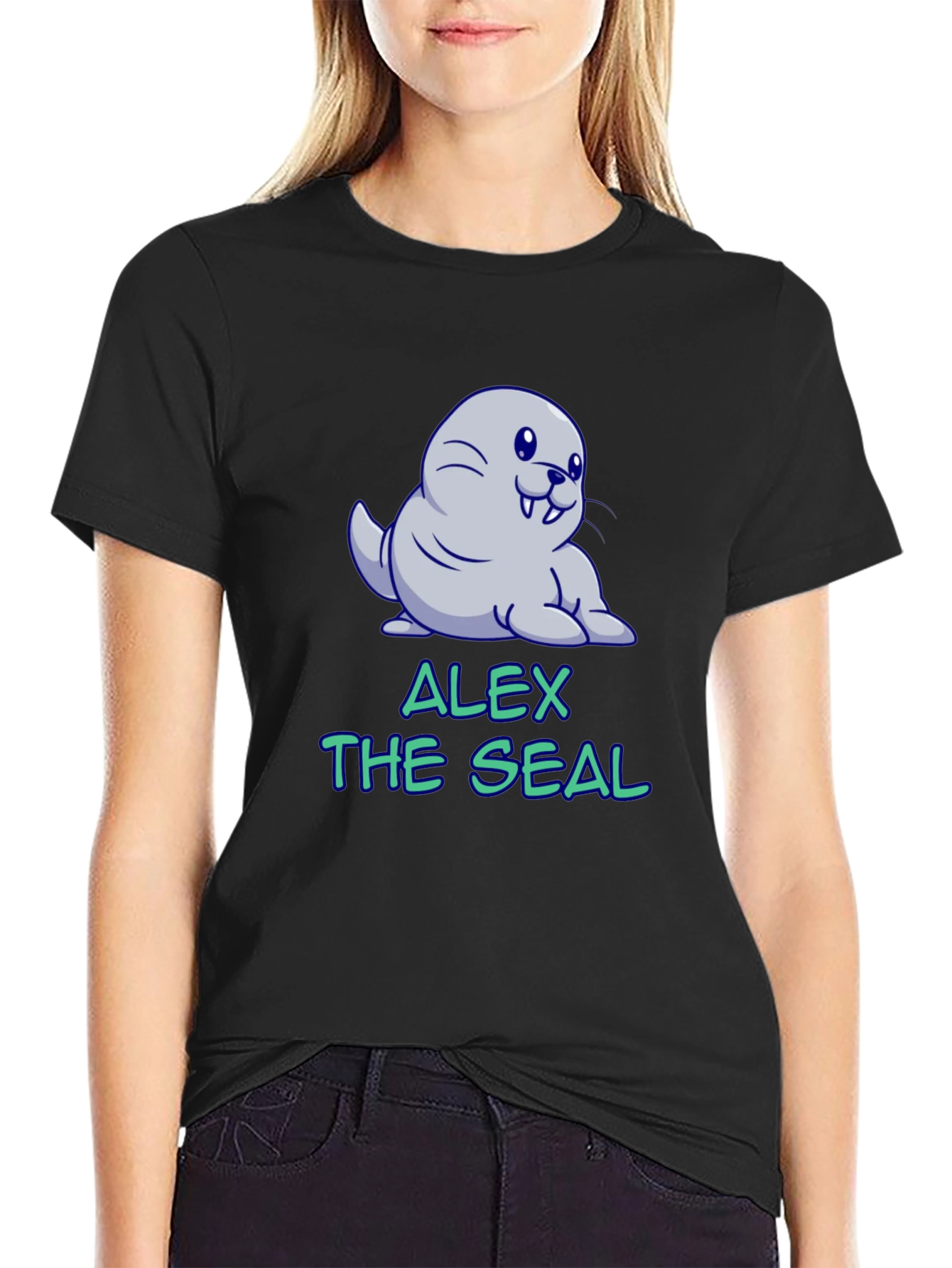 Alex The Seal T-Shirt - Cute Cartoon Design