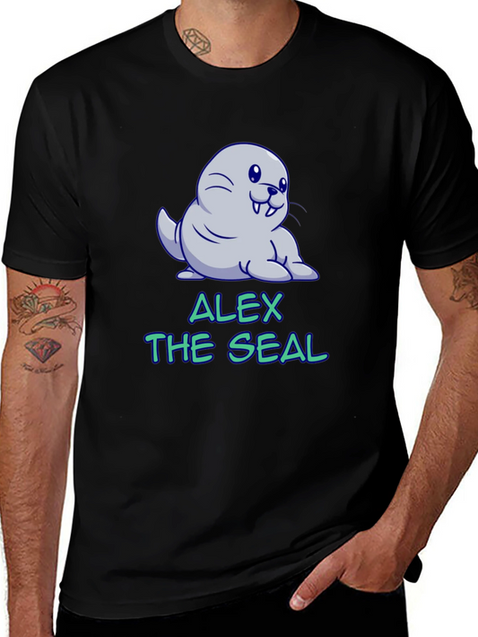 Alex The Seal T-Shirt - Cute Cartoon Design