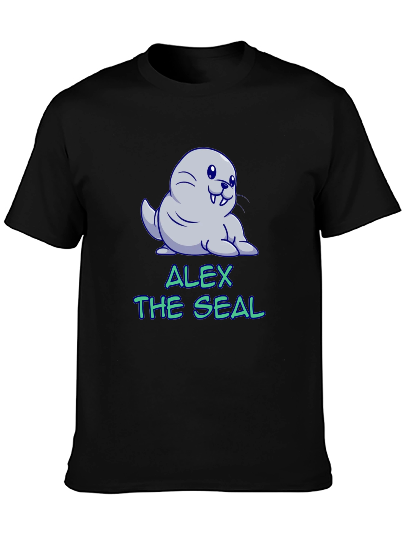 Alex The Seal T-Shirt - Cute Cartoon Design