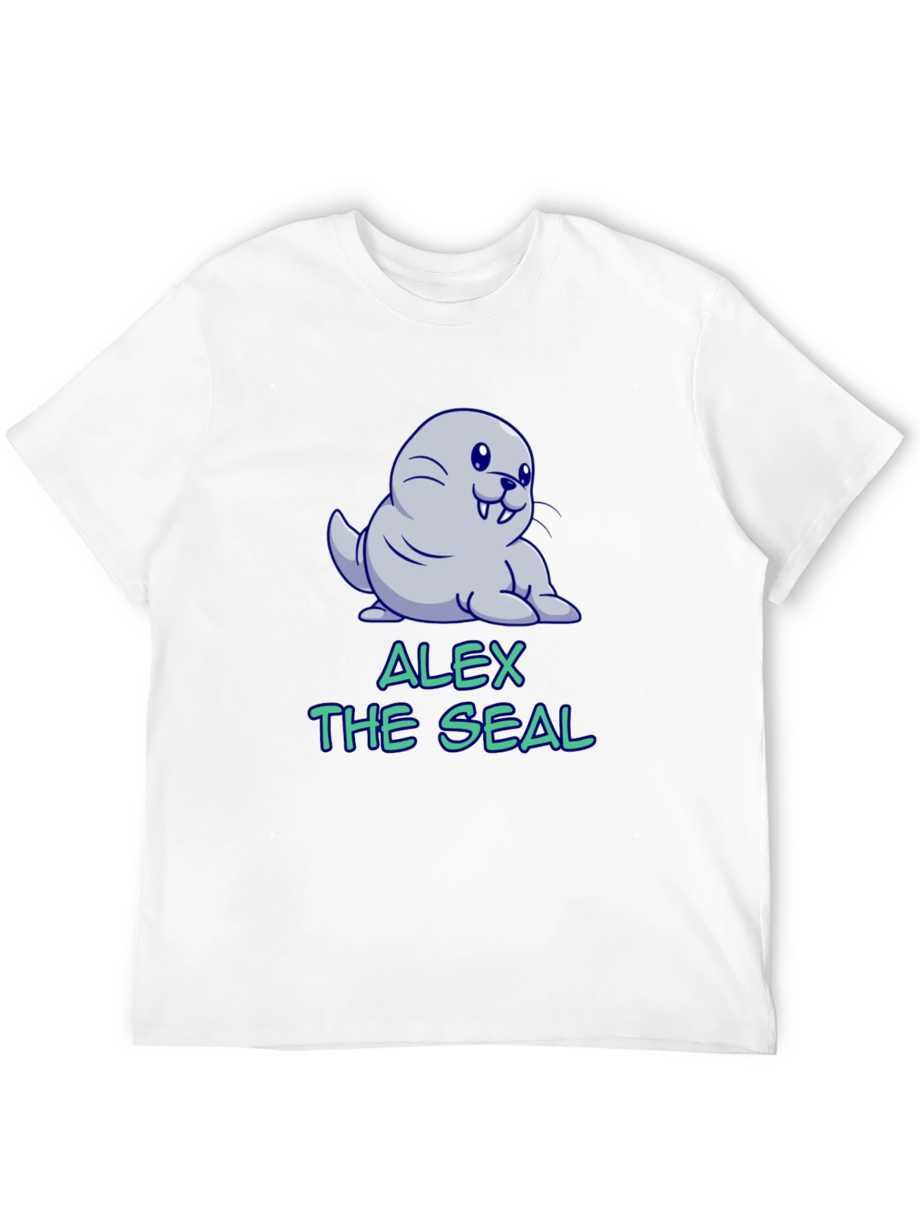 Alex The Seal T-Shirt - Cute Cartoon Design
