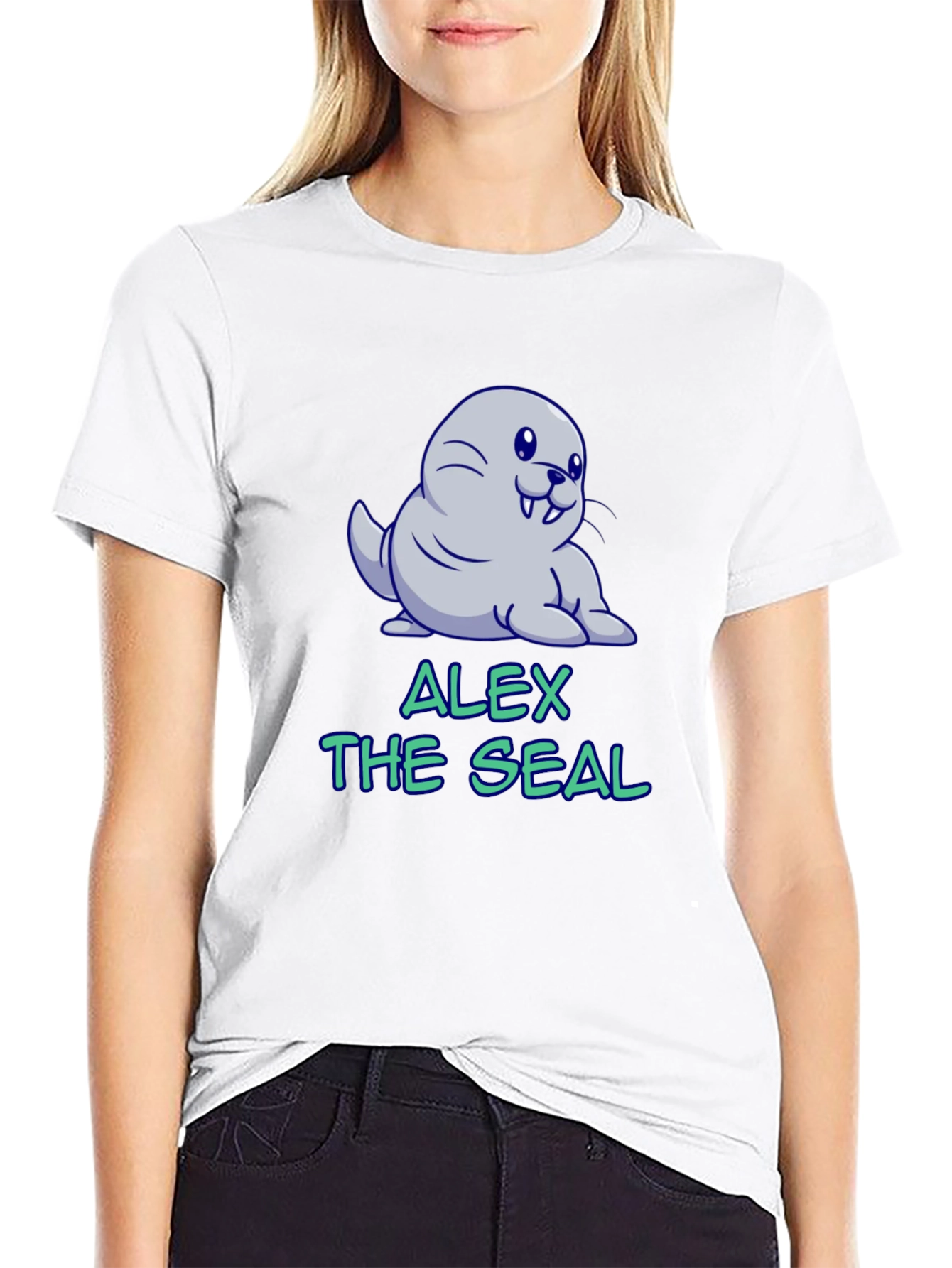 Alex The Seal T-Shirt - Cute Cartoon Design
