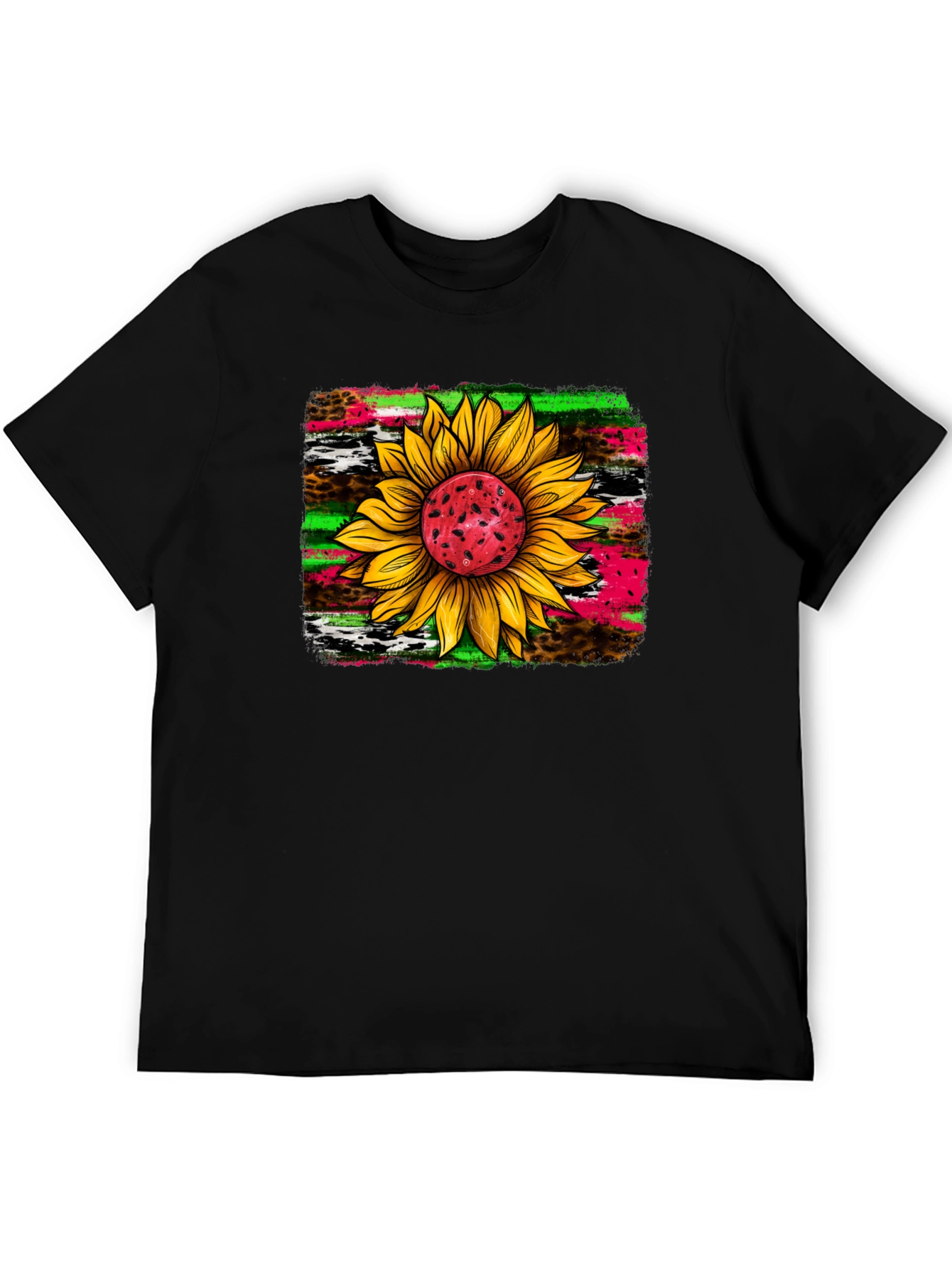 Sunflower Graphic Tee - Funky Floral Design